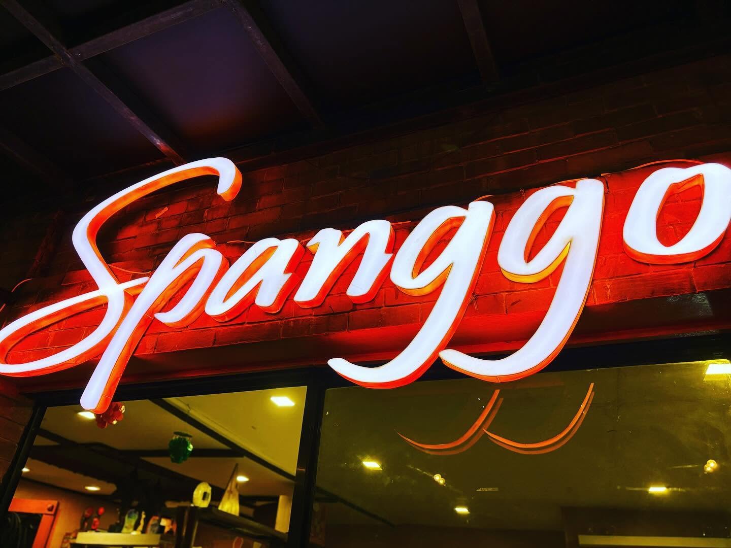 Spanggo illuminated storefront sign