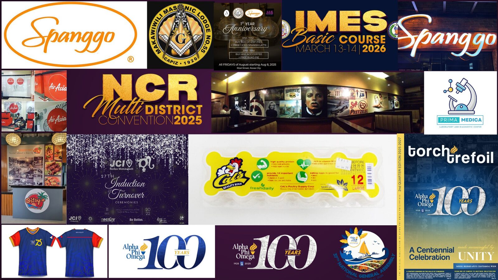 Print, signage and event branding work